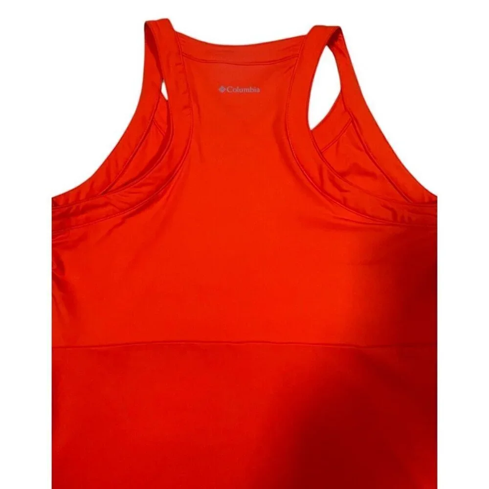 Columbia Freezer Racerback Tank Dress Small Orange - Picture 6 of 7